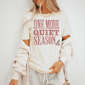 One More Quiet Season Vintage Style Serif Tee